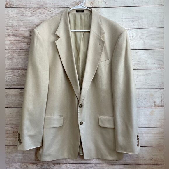 OSCAR DE LA RENTA 100% SILK BLAZER‎ IN CREAM - Picture 1 of 7